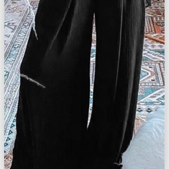 2-pc Loungewear Top/Wide Leg Pant - Picture 11 of 11